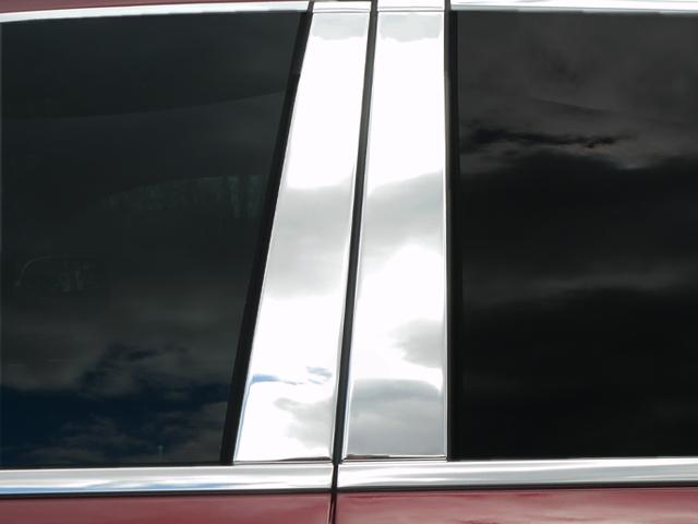 2019-up Ram Truck Crew Cab Polished Stainless Pillar Post Covers - Click Image to Close